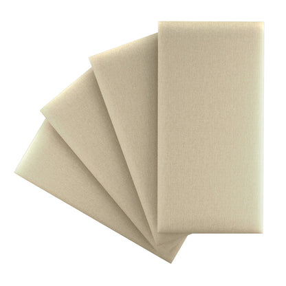 Upholstered Wall Panels Linen Sandy Shore Beige 32"x 16" (4 Pack)