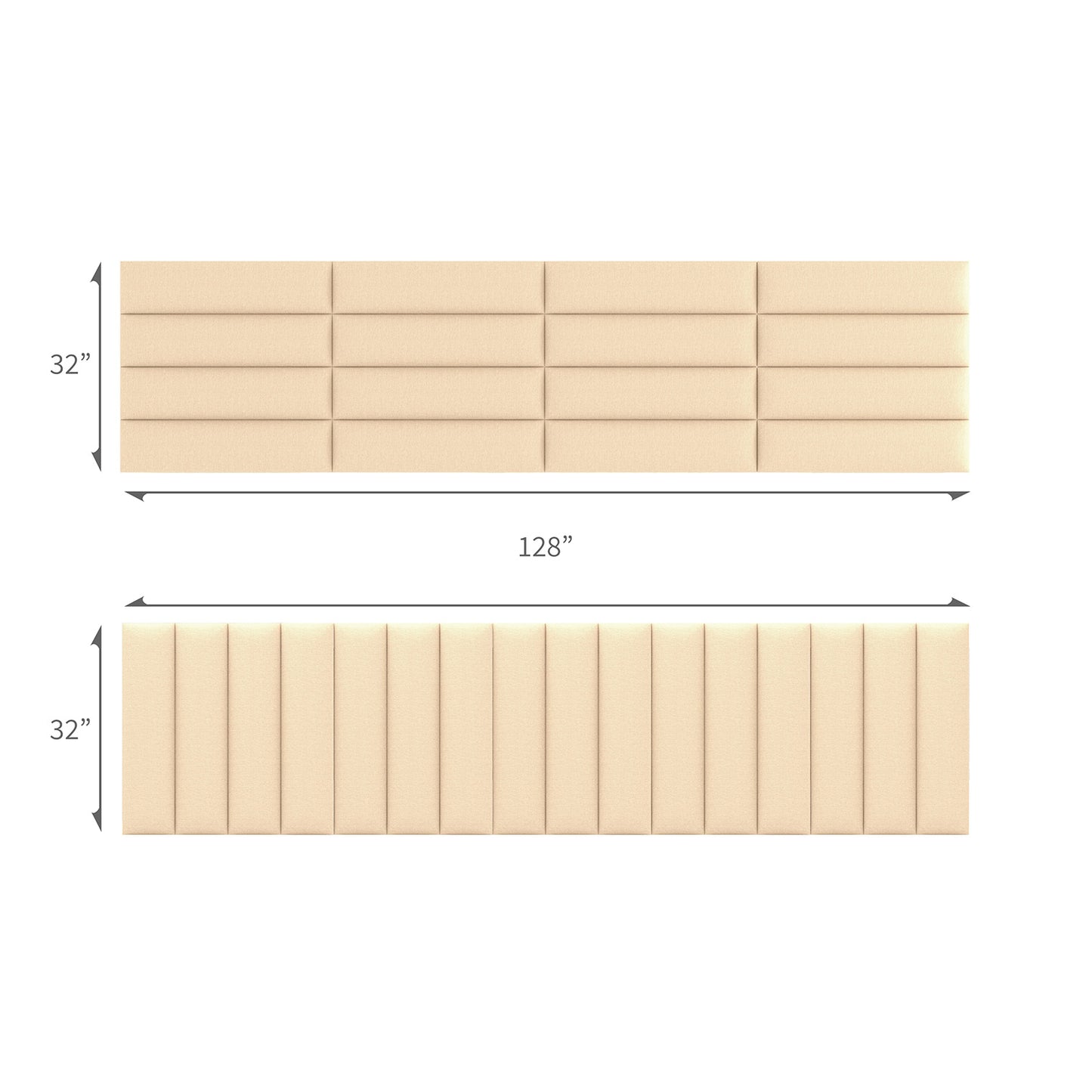 Farmhouse Dream Headboard Queen & King Size - Upholstered Wall Panels