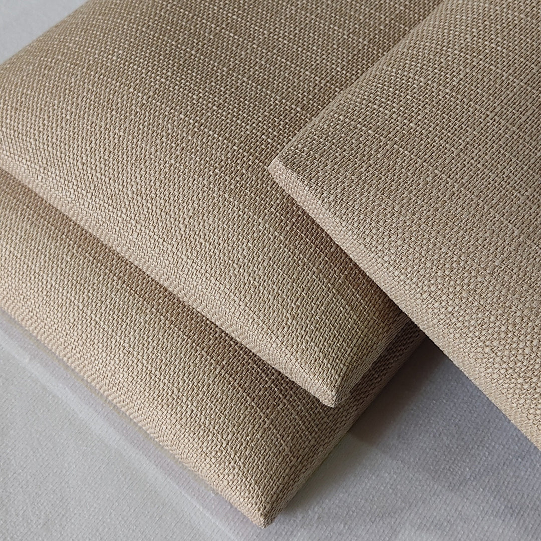 Upholstered Wall Panels Linen Sandy Shore Beige 16"x 16" (8 Pack)