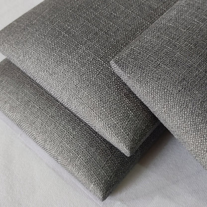 Upholstered Wall Panels Linen Ash Blend Gray 32"x 16" (4 Pack)