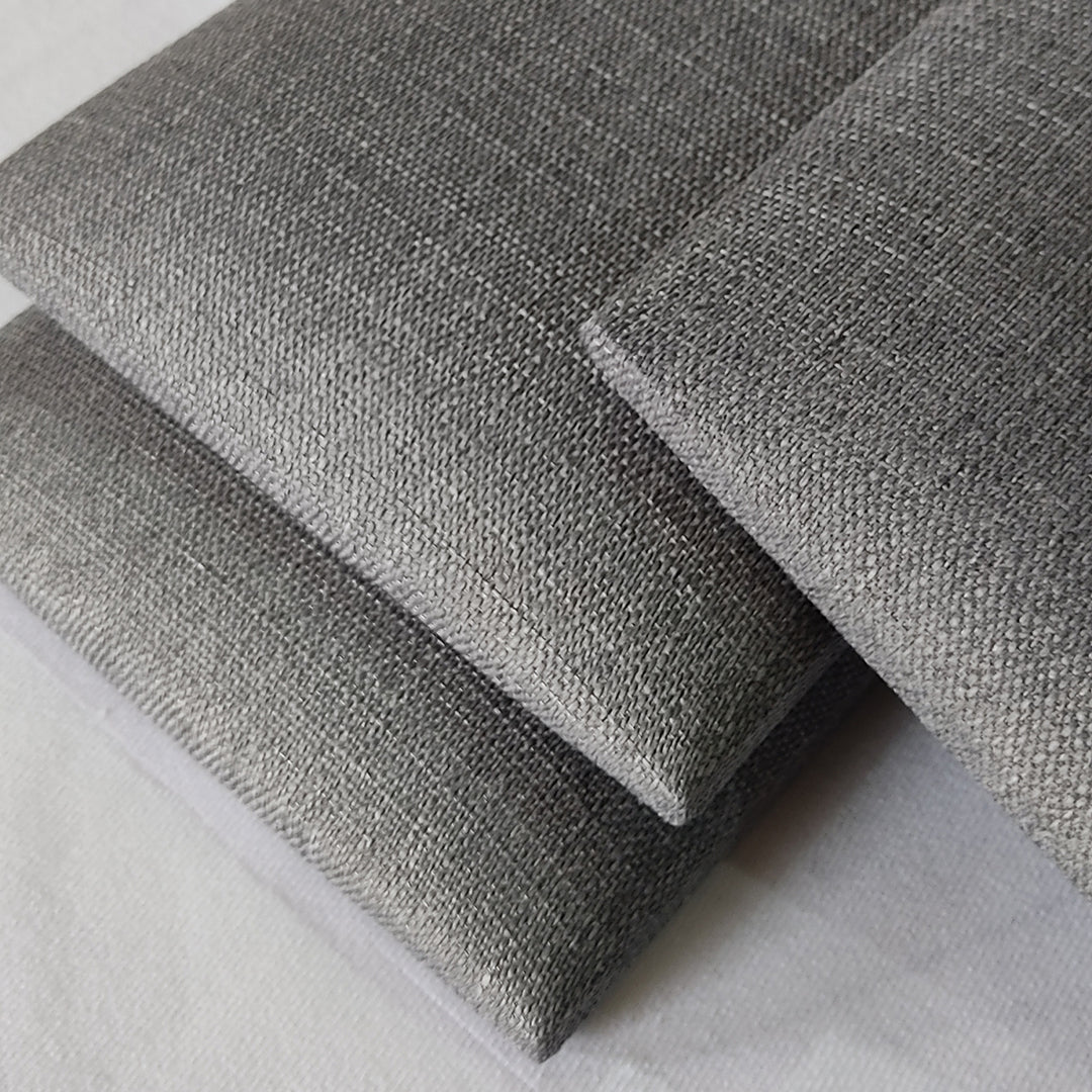 Upholstered Wall Panels Linen Ash Blend Gray 32"x 8" (8 Pack)